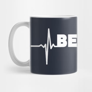 bears heartbeat white Mug